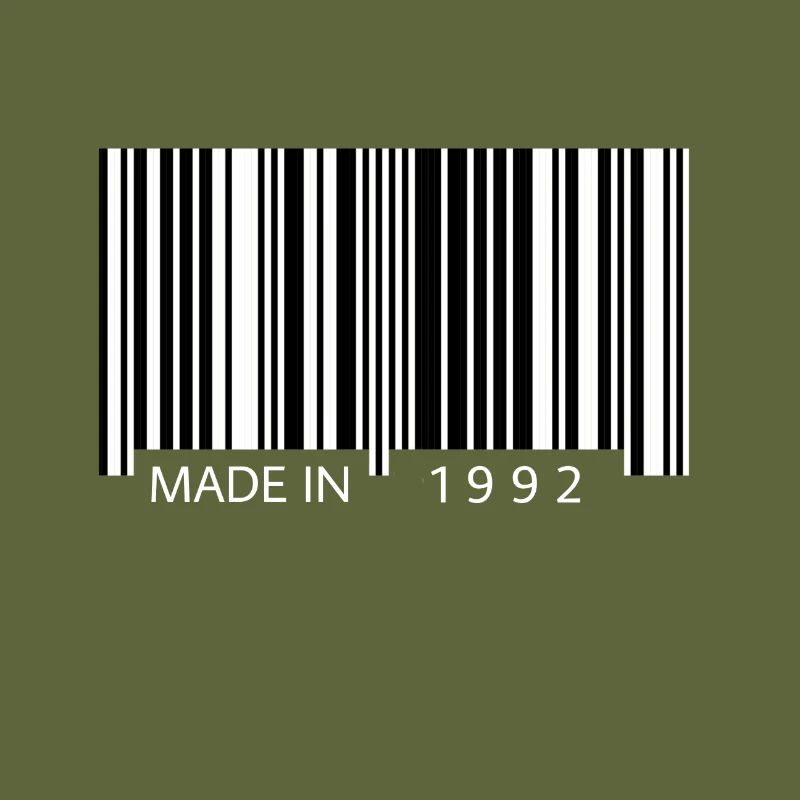 Made in 1992 Barcode Geschenk