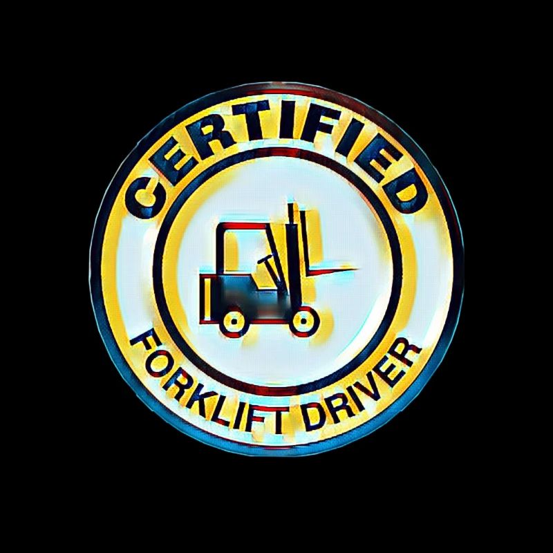 Certified forklift driver