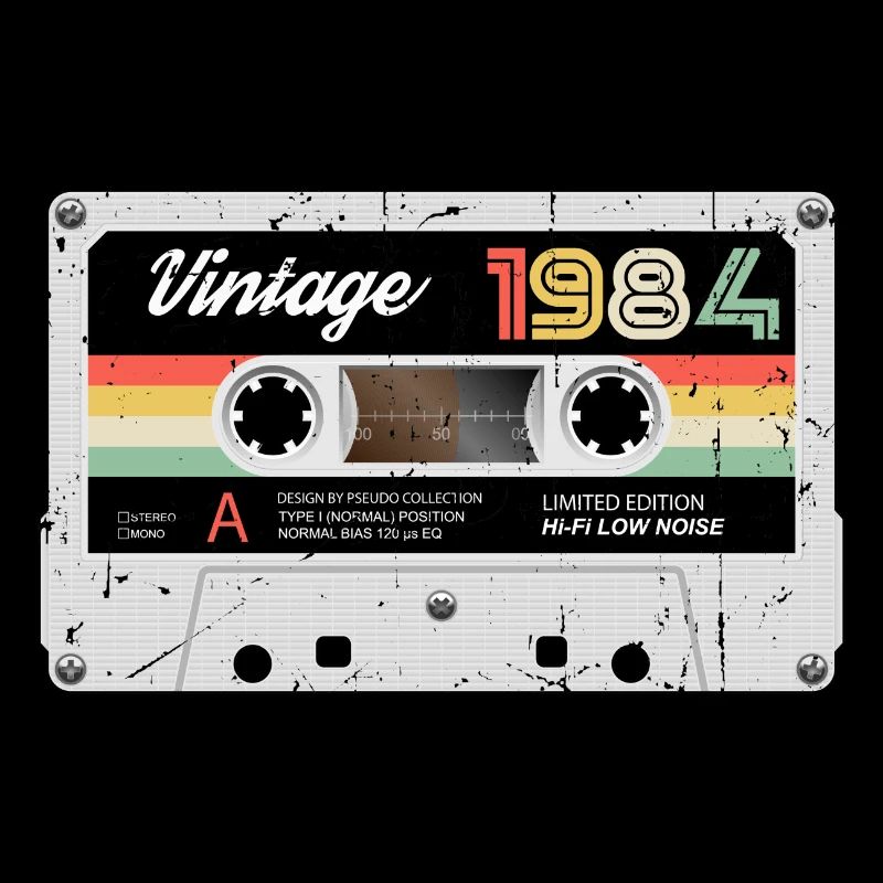 Vintage Cassette 1984 Rétro Classique Anniversaire