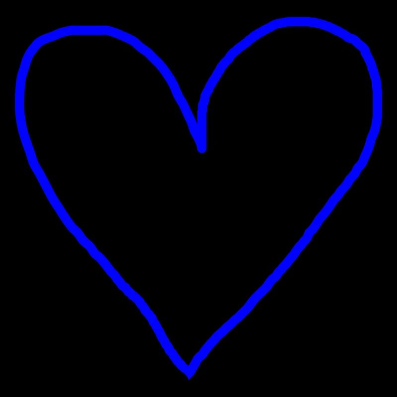 Herz blau Geschenkidee