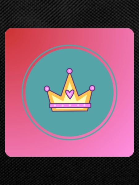 Pastel crown with heart