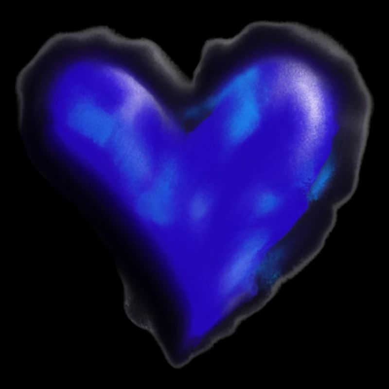 Heart blue gift idea dark dark blue love