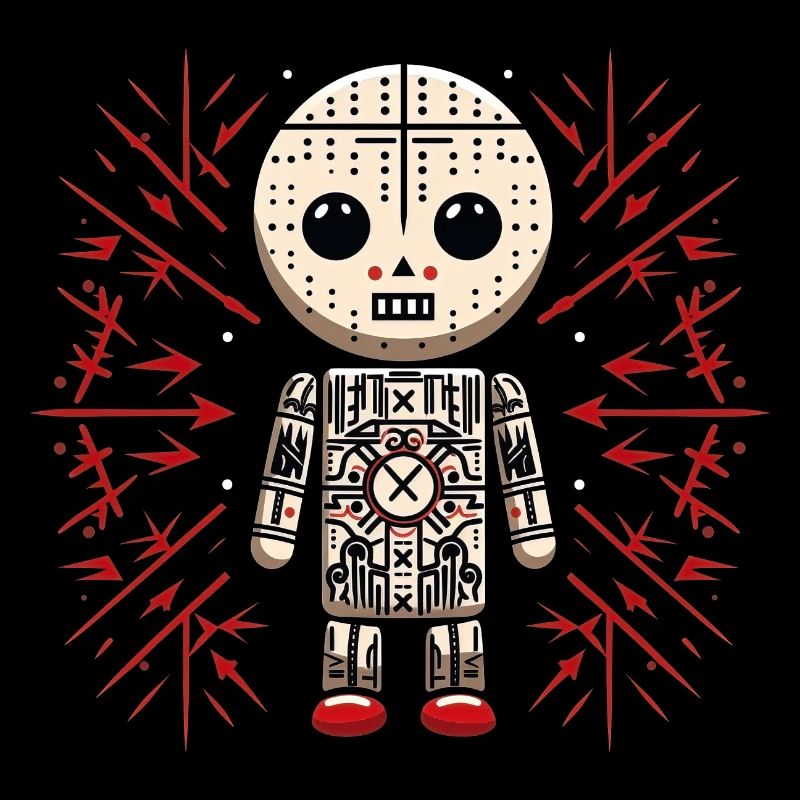 Stilvolle Mode Veränderung mit Voodoo Figur Design