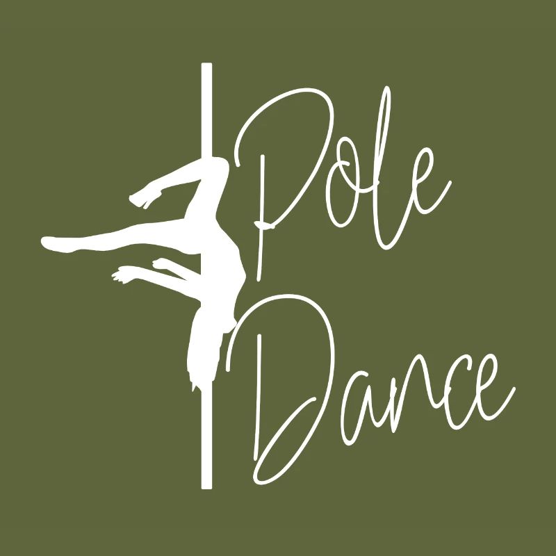 Pole dance dancer on the pole