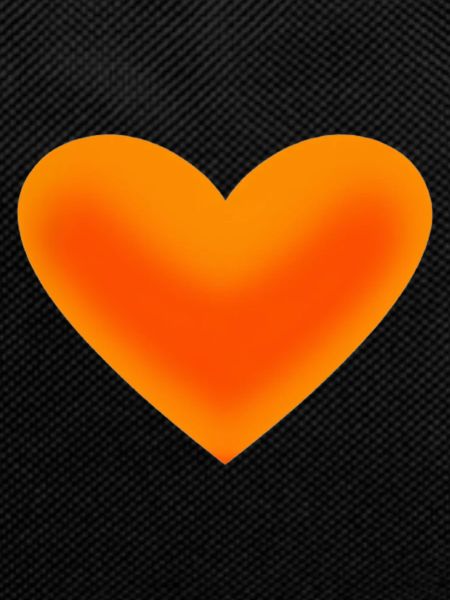 Heart orange gift idea