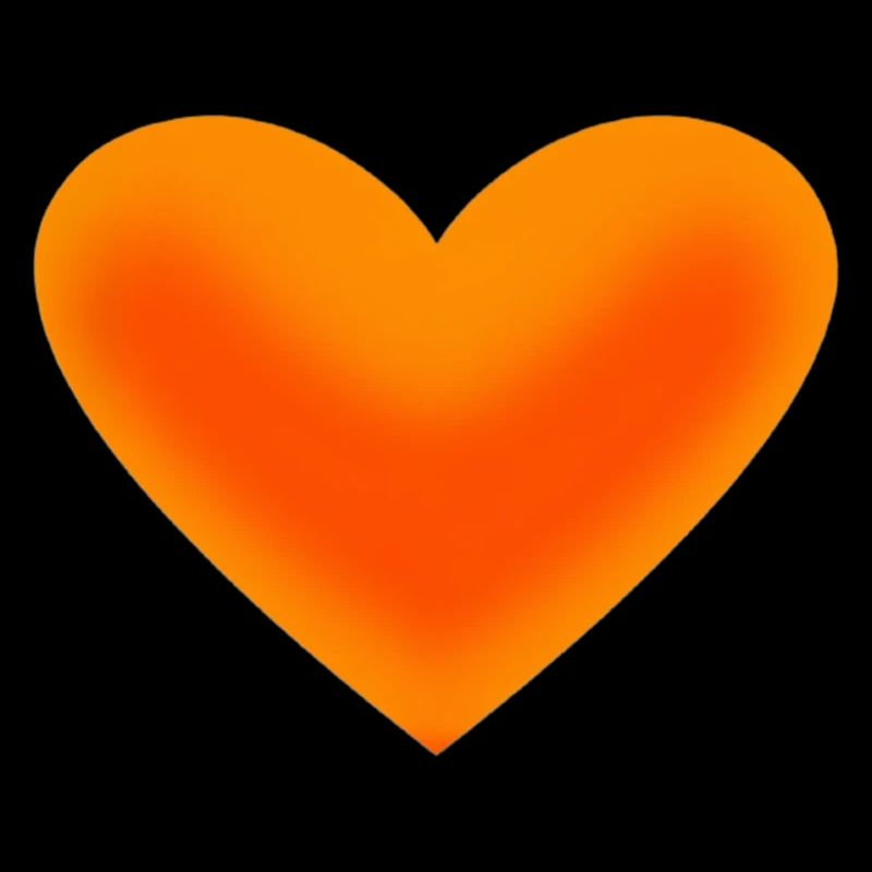 Herz orange Geschenkidee