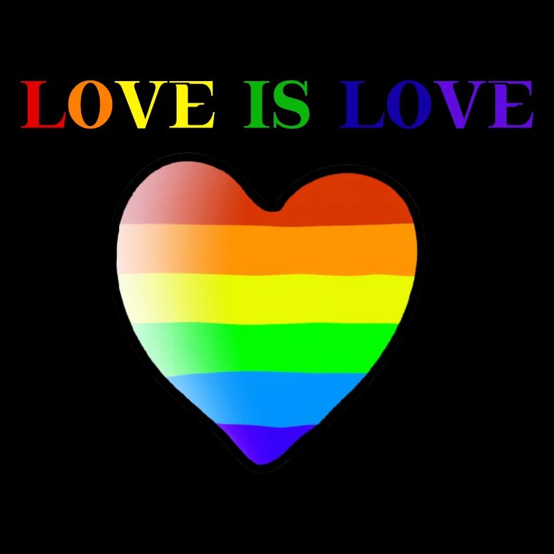 Regenbogen Herz Love is love Geschenkidee LGBT