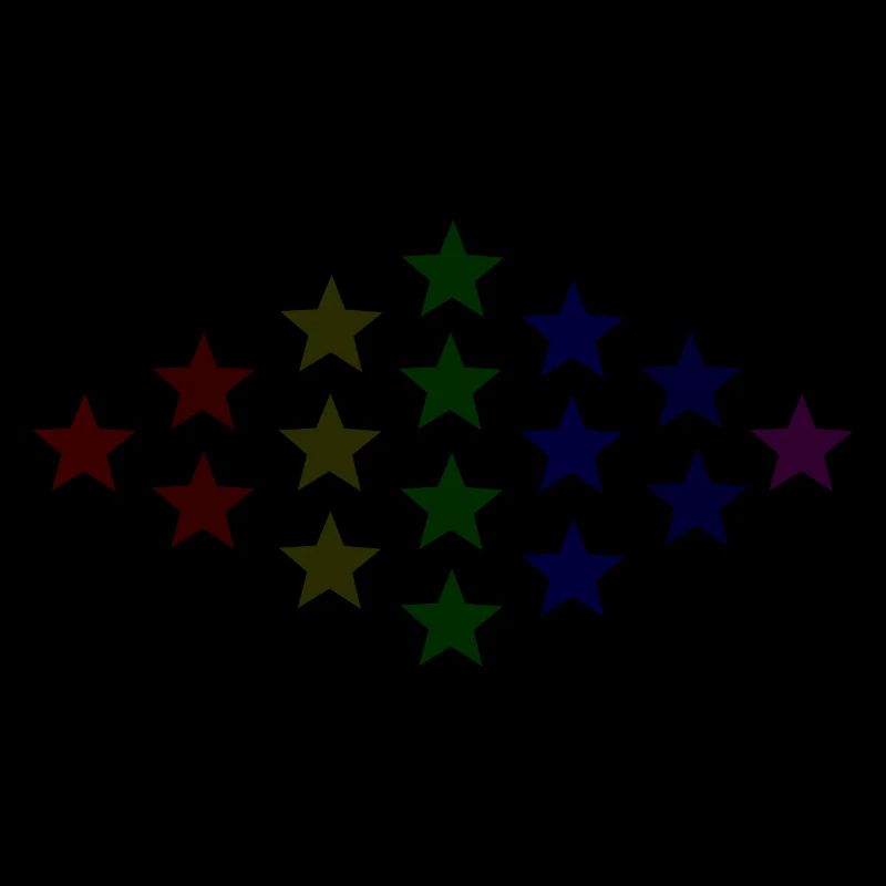 Sterne bunt Geschenkidee