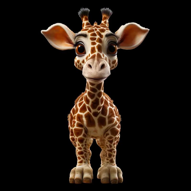 Drôle de bébé girafe