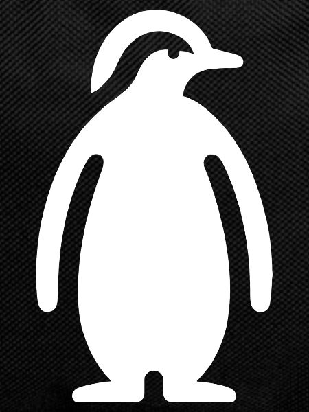 Penguin Silhouette Elegant Design