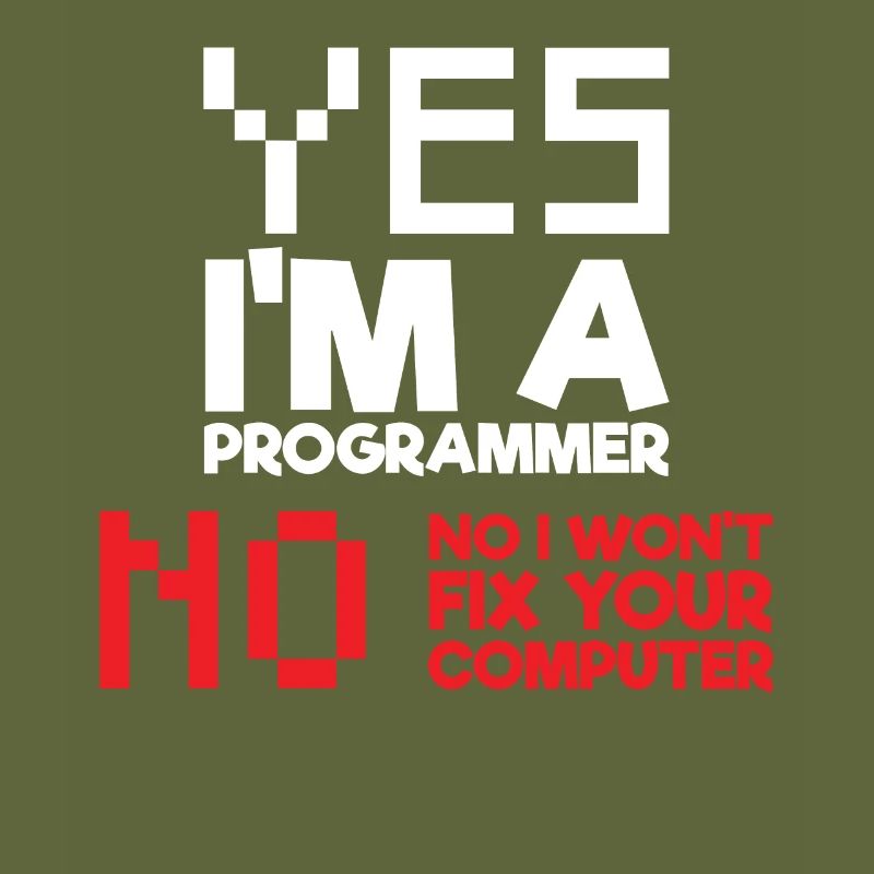 Yes I am a programmer computer science computer