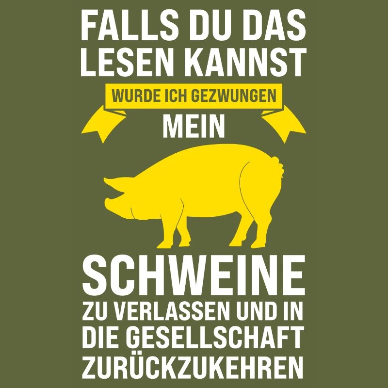 Schwein Bauer Schweinezucht Geschenk