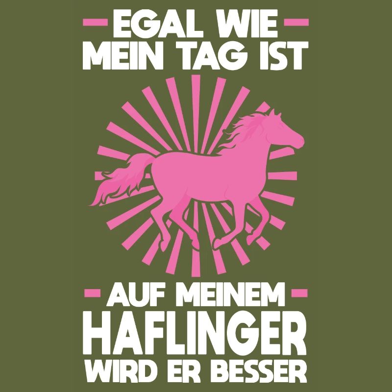 Haflinger Pferd Reiter Geschenk