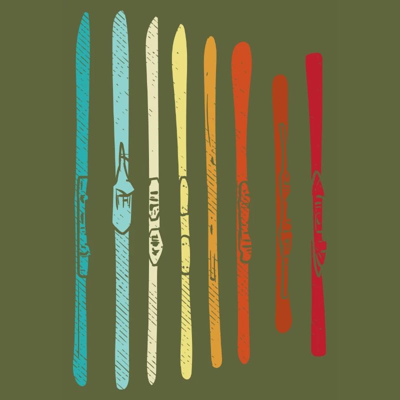 Ski. Skiläufer. Ski-Board Sammlung