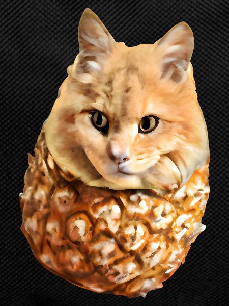 Kawaii Pineapple Cat