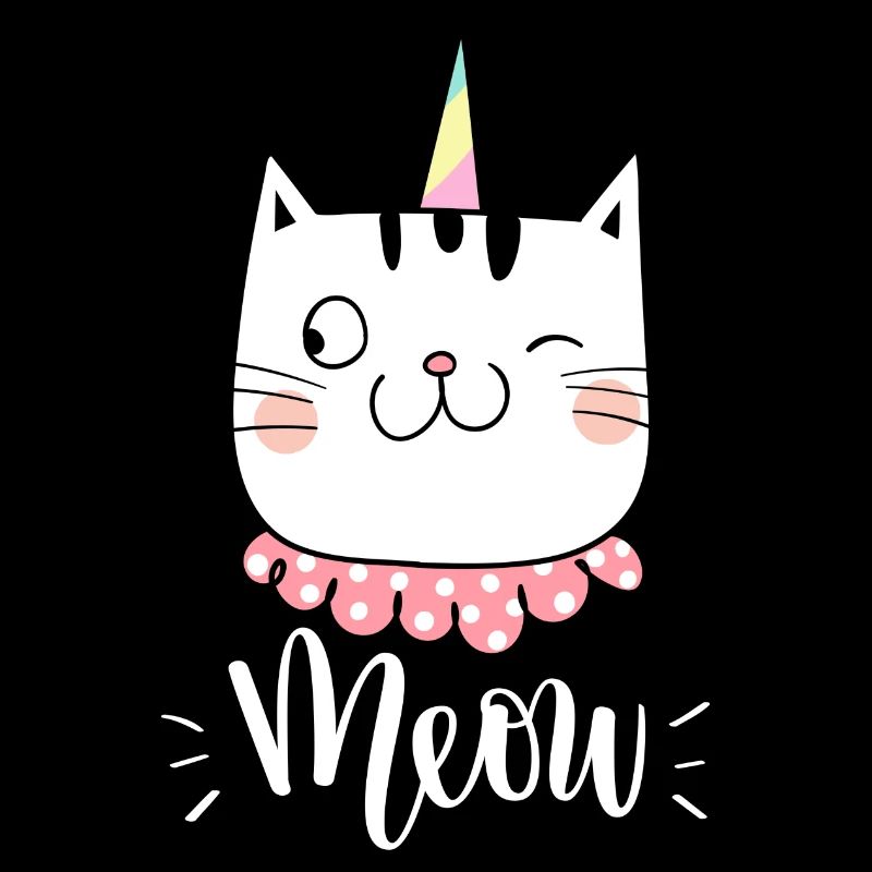 Mignon Kawaii drôle de chat disant miaulement