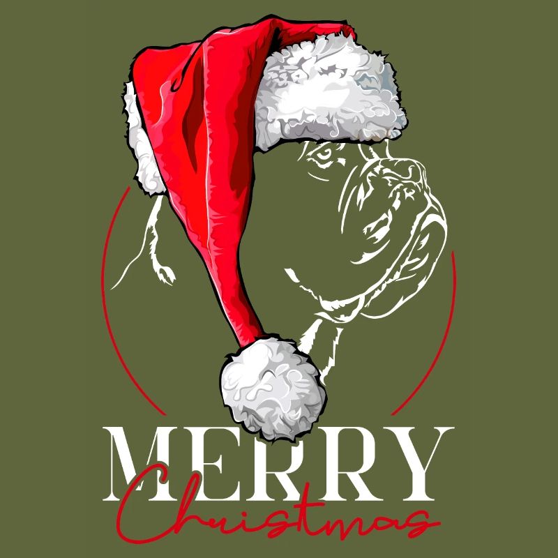 Santa Dogue de Bordeaux Joyeux Noël Wilsigns