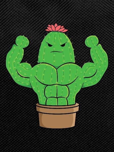 Trained Cactus Bodybuilder Gift