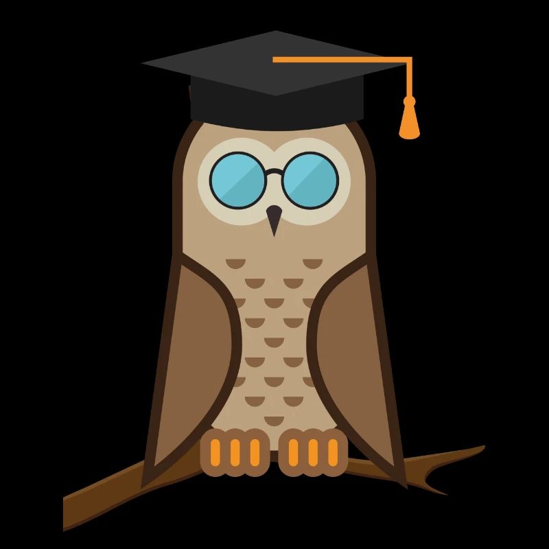 braune Eule Hedwig mit Sonnenbrille | Eulen Design