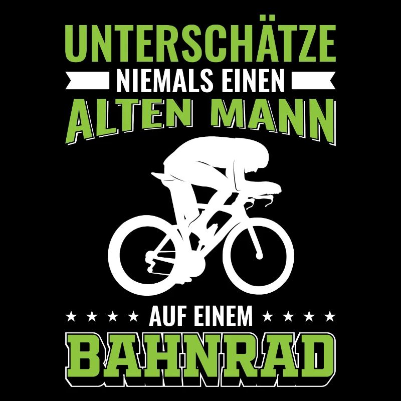 Bahnrad | Alter Mann Bahnradfahrer Geschenk