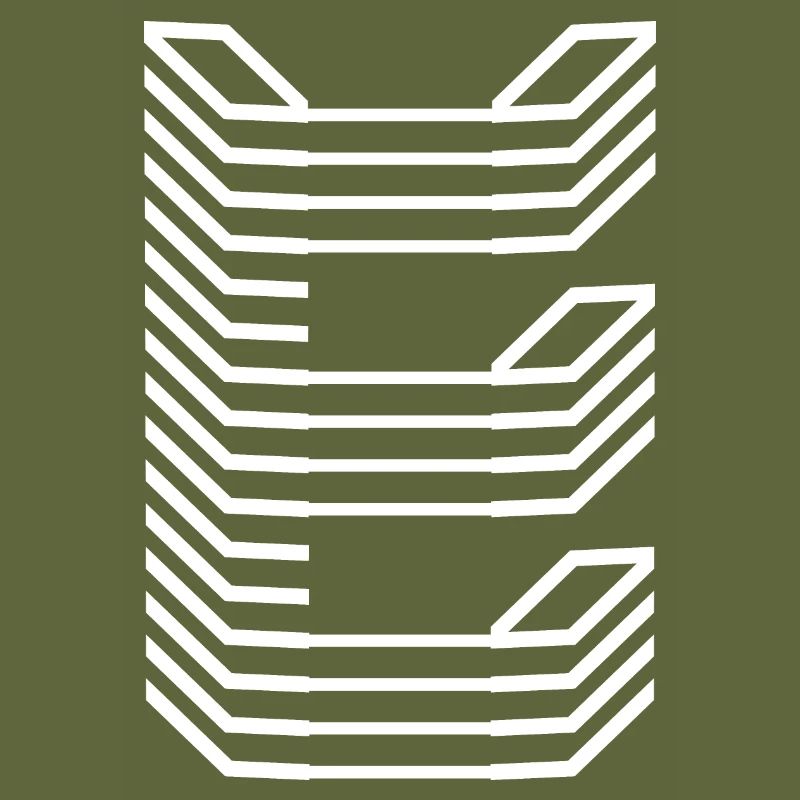 Unique Letter E Logo Design "White"