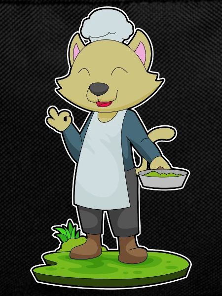 Cat Cook Pan Cooking