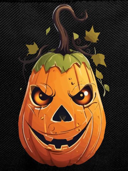 Funny Halloween pumpkin kids design