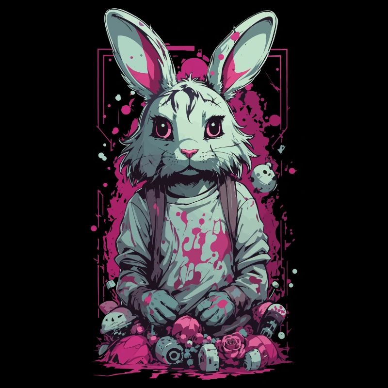 Gothic  Horror Splatter Art