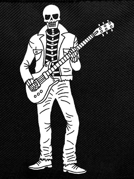 Guitarist skeleton (white)