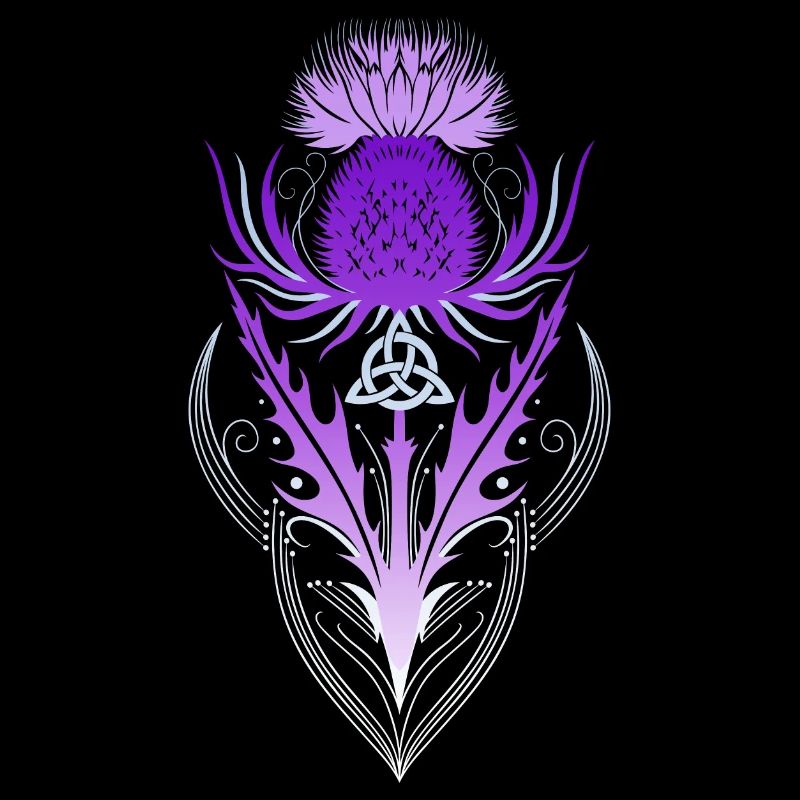 Distel mit Triquetra
