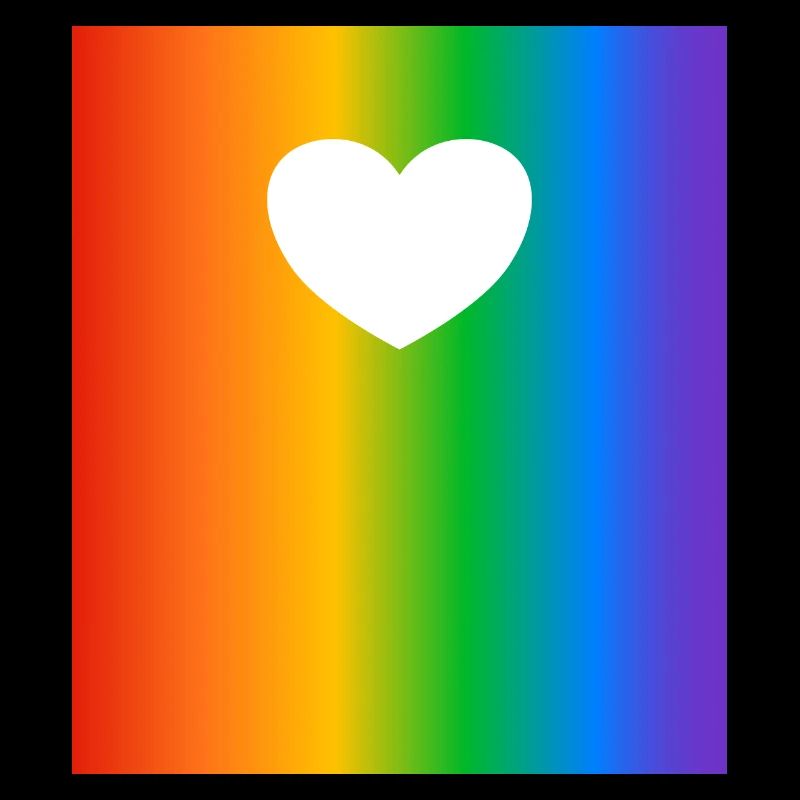 Rainbow Gradients Colours Heart