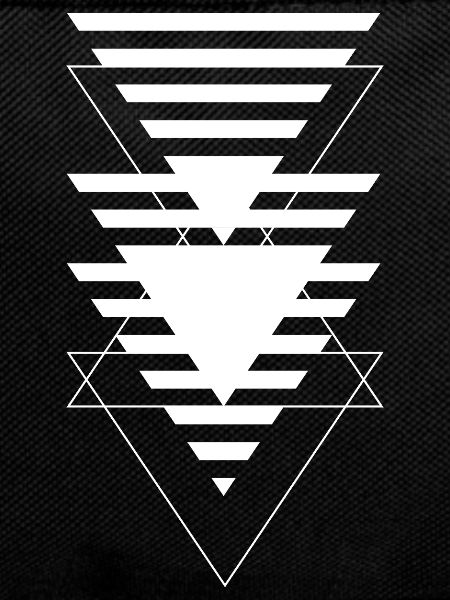 Layered Triangle Geometric Pattern