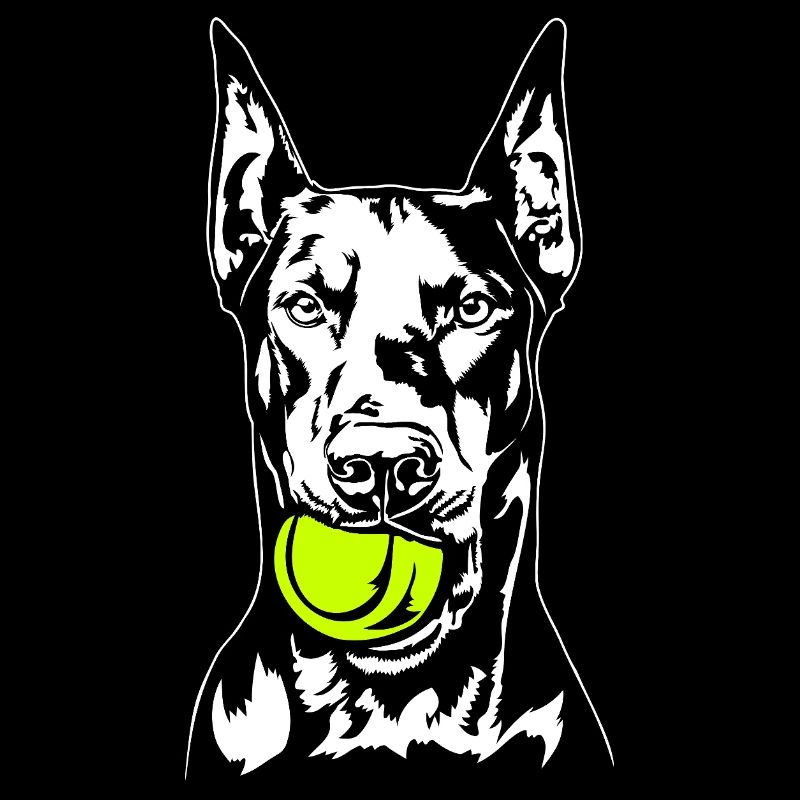 Dobermann Ball Balljunkie Hunde Wilsigns