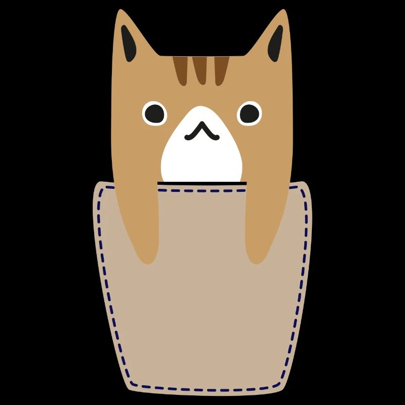 Chest pocket with cat