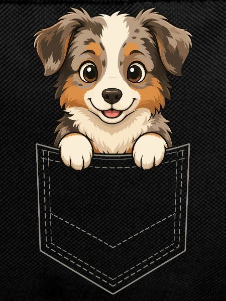 Australian Shepherd Puppy Cartoon, The