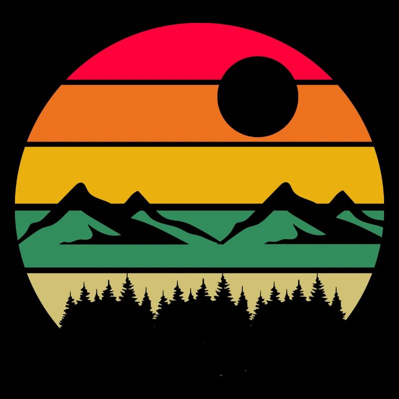Wanderer Bergsteiger Retro Natur