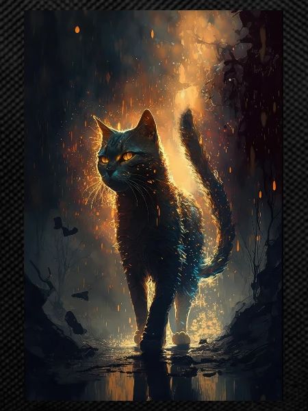 Black Cat Cool Mystical