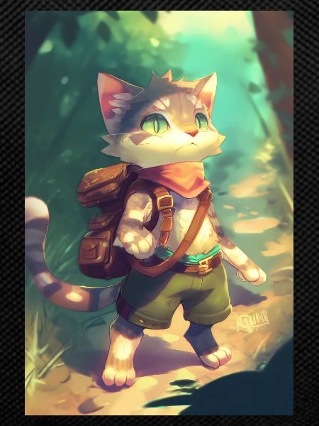 Cat Hiking Adventurer