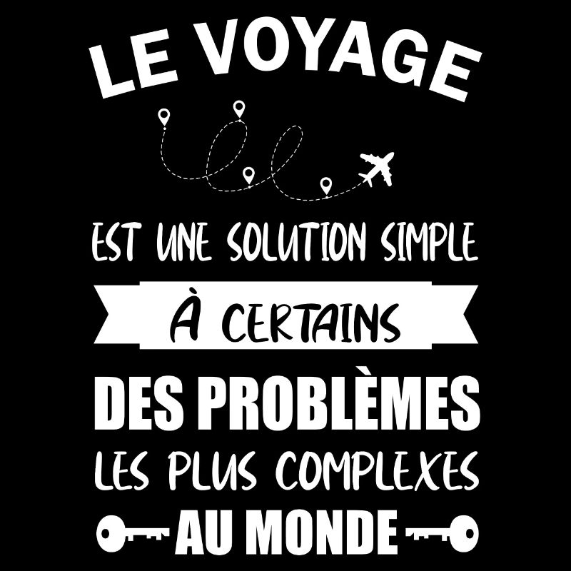 Le voyage est une solution simple t-shirt