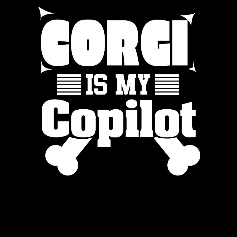 Corgi Ist Meine Copilot Hunderasse Kawai Bones