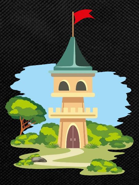 Cartoonish castle
