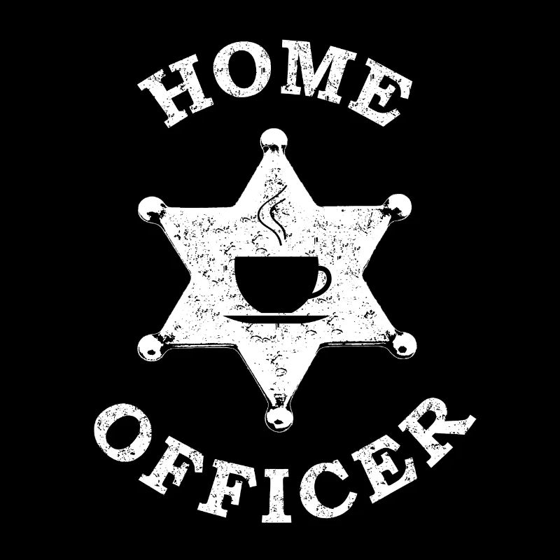 Home Officer with coffee
