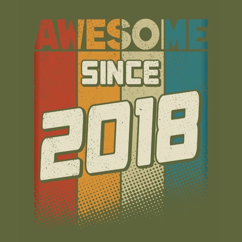 Awesome since 2018 Mädchen Junge 6. Geburtstag