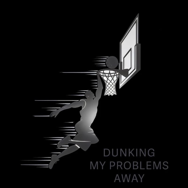 Dunking My Problems Basketball à l’extérieur