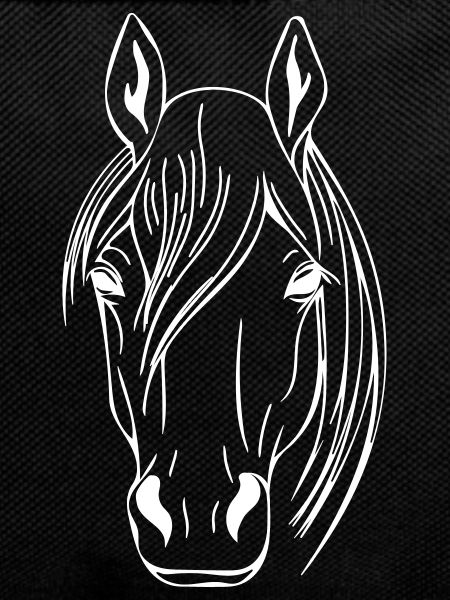 Horse head vector