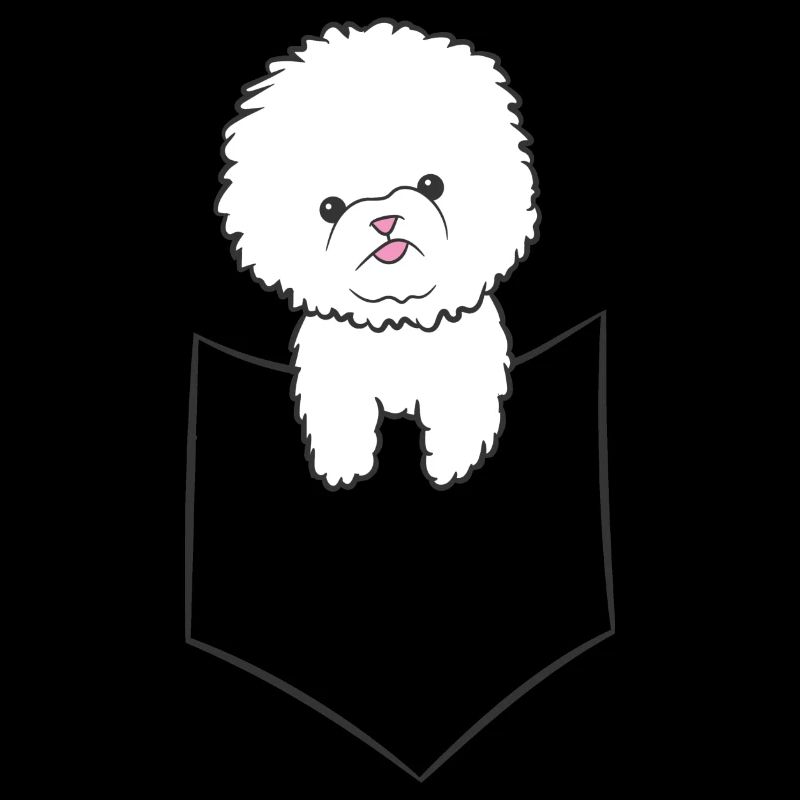 Bichon Frise Chien Dans Le Sac