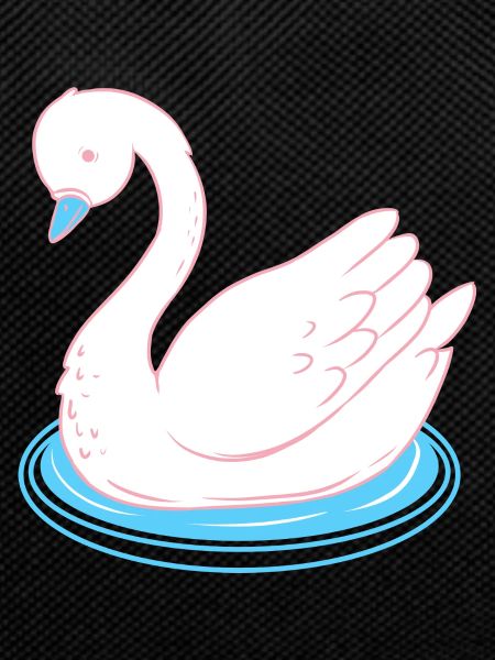 Trans Pride Schwan