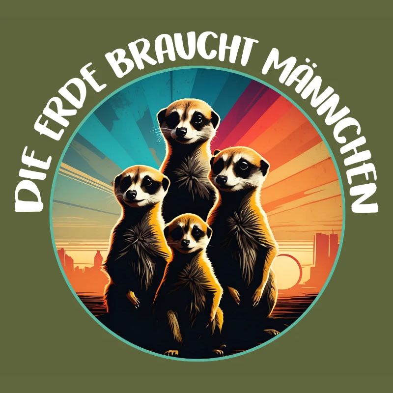 Coole Erdmännchen lustiger Erdmännchenspruch