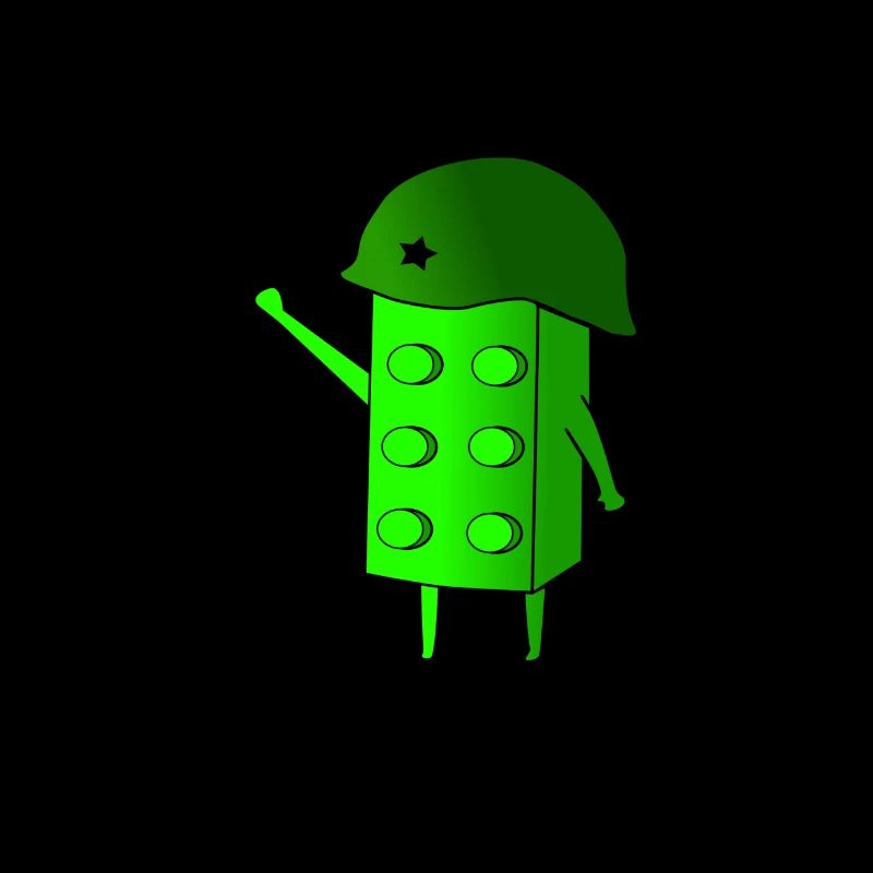 Bloc de construction vert