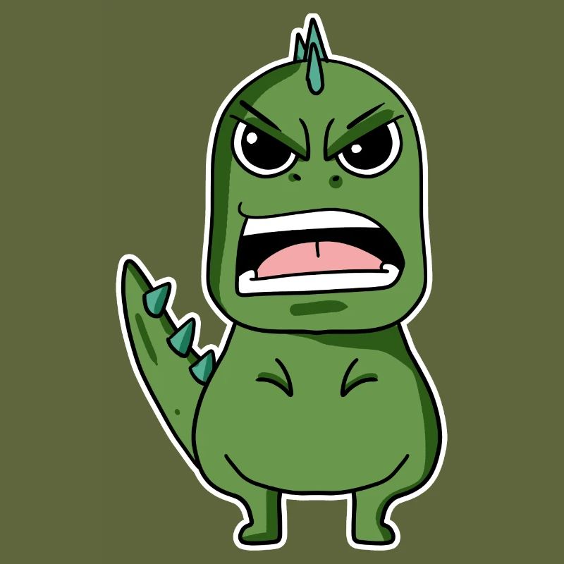 angry dino
